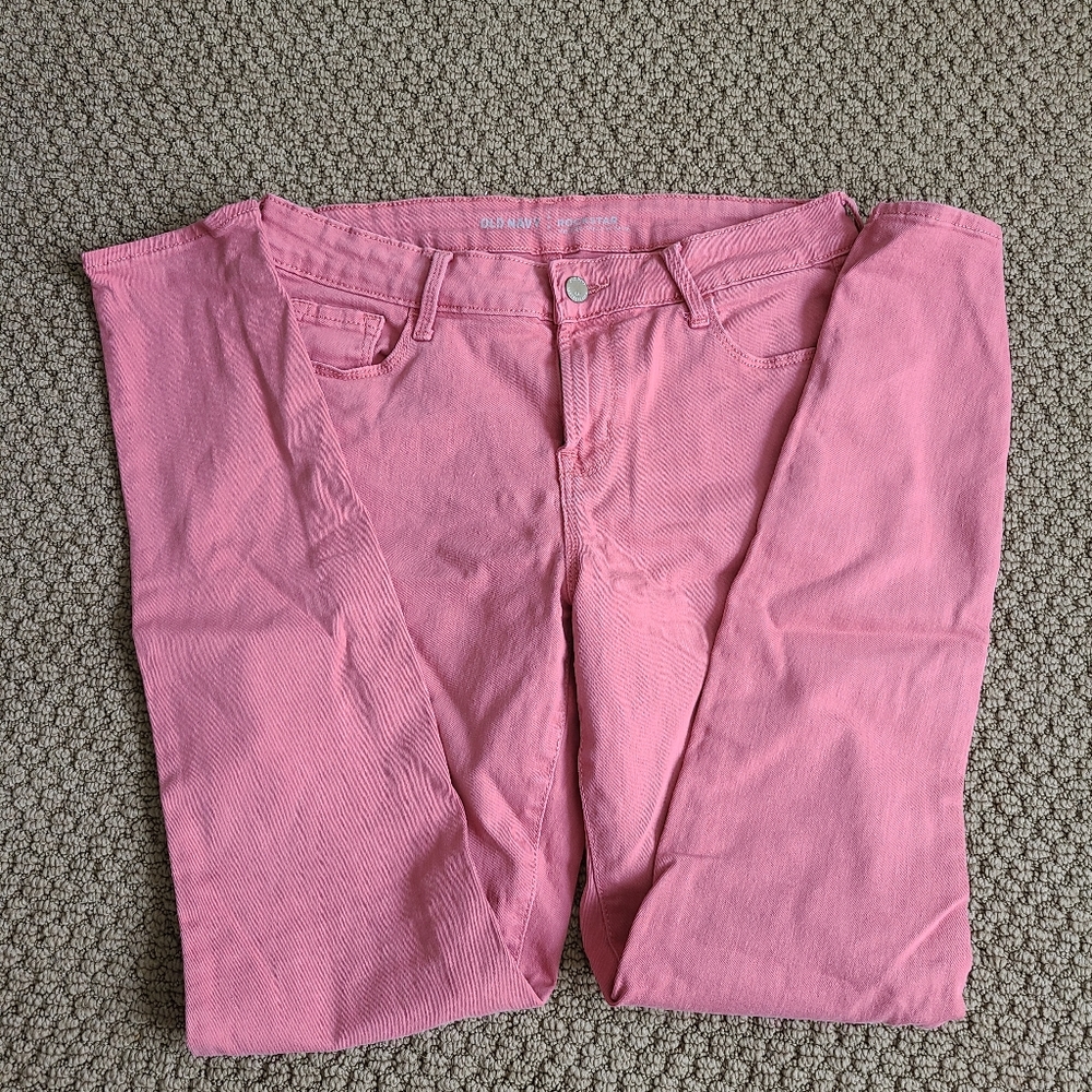 Rockstar Pink Skinny Jeans
